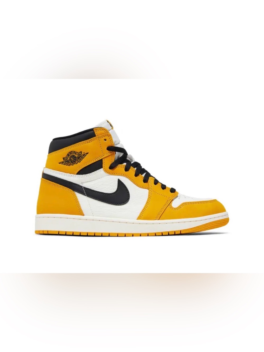 Nike Air Jordan 1 High OG Yellow/White/Black Youth sz 4Y . New with box